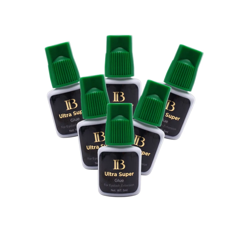 10Bottles IB Ultra Super Glue Eyelash Extensions Super Glue Green Cap Korea Individual 5ml Fast Drying Lash Glue Free Shipping