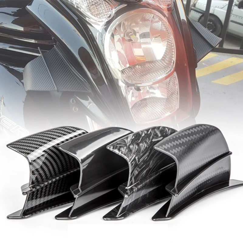 

1 Pair Motorcycle Modified Spoiler Fixed Stick Type Wind Wing Power Spoiler Air Intake for Yamaha Suzuki Kawasaki Honda H2/h2R
