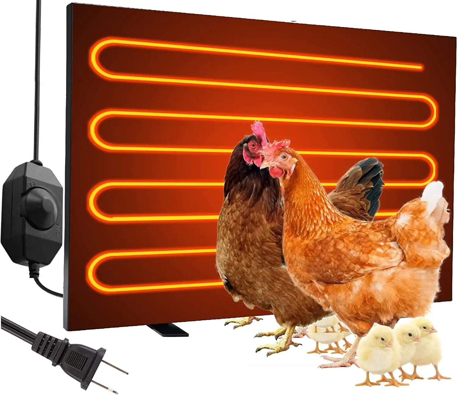 

Chicken Coop Heater Heat Chicken Heater Energy Efficient Design Safer Than Brooder Lamps Heater for Chicken Coop