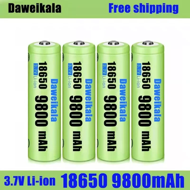 

NEW2023 New 3.7V 18650 9800mAh Rechargeable Battery High Capacity Li-ion Rechargeable Battery For Flashlight Torch headlamp Batt