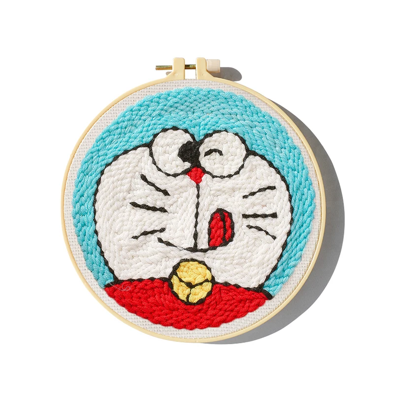 Набор для вышивки кошка игла клейкая начинающих без инструмента обруча набор