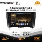 Автомобильное мультимедийное радио Ownice K7 Android 10,0 для Nissan X-Trail xtrail X Trail 3 T32 Qashqai 2 J11 2014-2018 6G + 128G HDMI 4G LTE