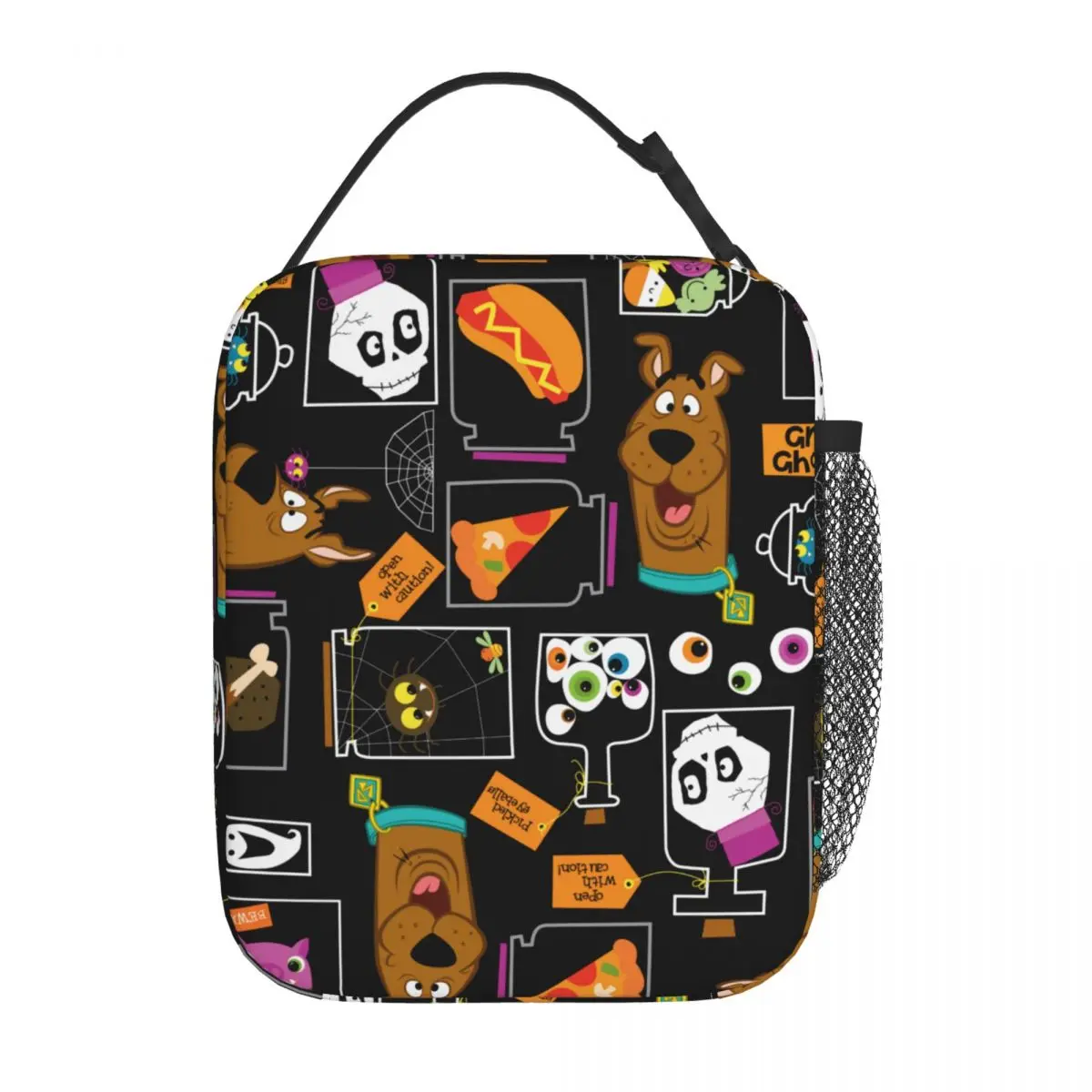 

Scooby Halloween Insulated Lunch Bags High Capacity Doo Cartoon Reusable Cooler Bag Tote Lunch Box Work Travel Food Storage Bags