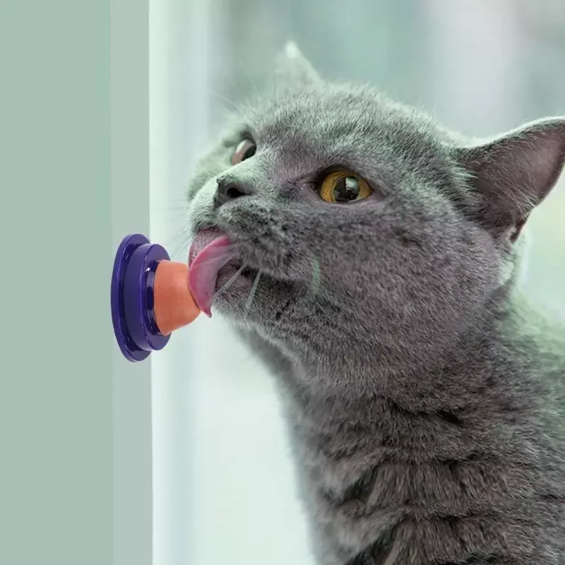 

2023New Healthy Cat Snacks Catnip Sugar Candy Licking Solid Nutrition Gel Energy Ball Toy for Cat Increase Drinking Water Help D
