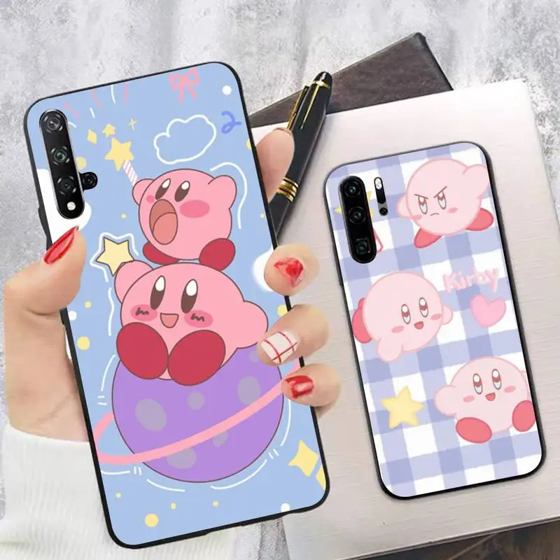 

Cartoon Cute k-Kirby Phone Case Soft Silicone Case For Huawei p 30lite p30 20pro p40lite P30 Capa