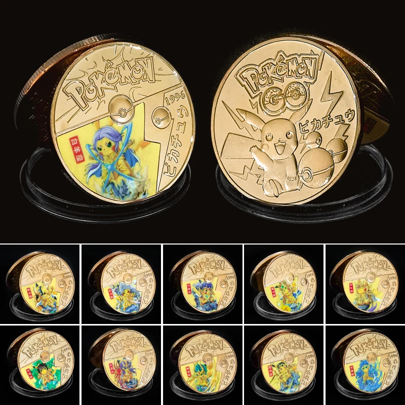 

Мультяшные монеты из серии двенадцати созвездий, позолоченные монеты, японское аниме памятные банкноты, подарки для детей