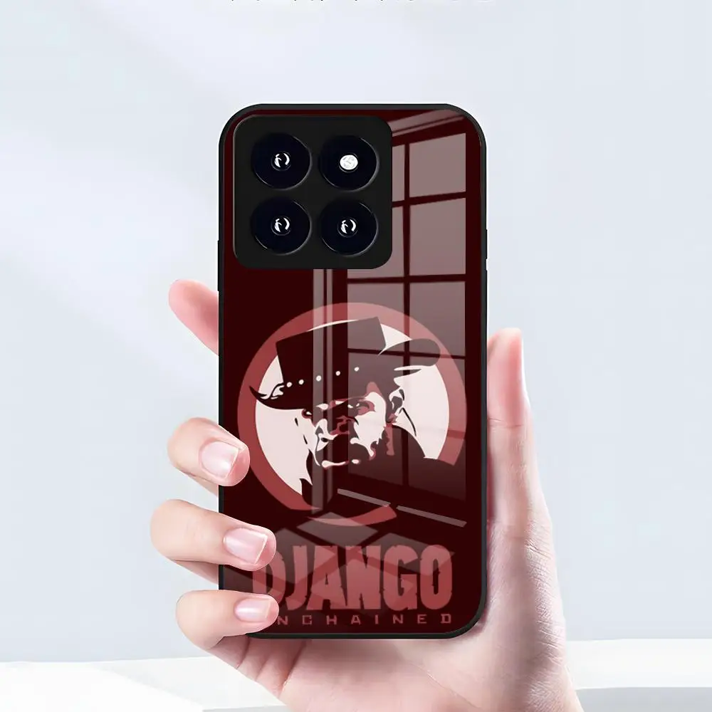Фото Чехол для телефона D_DJANGO U_UNCHAINED для Xiaomi 15 14 13 12 S X Pro Lite Mi 11 Ultra T, черный, стеклянный №2