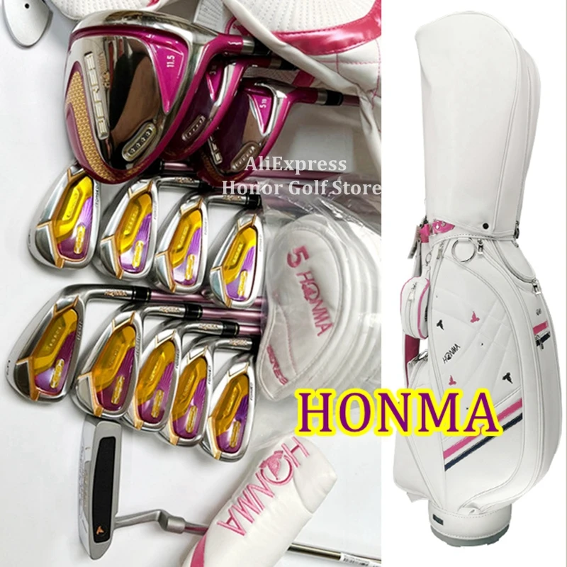 Ladies Golf Clubs complete Set HONMA S07 Beres 4 star Women's Golf Club full Set 11.5 L Flex with headcover