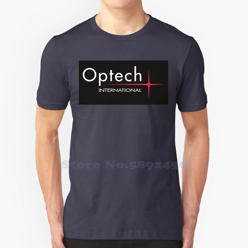 Высококачественные футболки с логотипом Optech модная футболка новинка из 100%