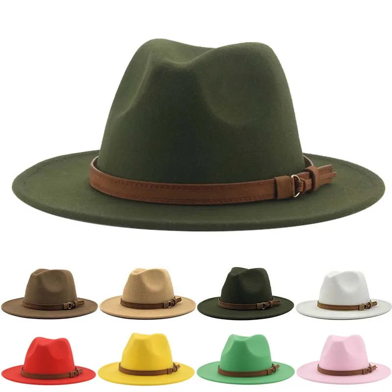 Felt Hat Autumn Winter Wool Cap 
