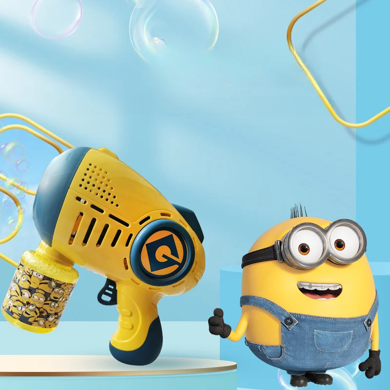 

Машинка для пузырей Гадкий я, новинка, мультяшная пористая электрическая машинка для пузырей, игрушка для мальчиков и девочек, детская игрушка, подарок на день рождения, без протечек