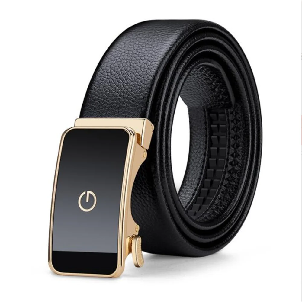 WILLIAMPOLO2023Men's belt leather belt men's belt Belt Mirror buckle head soft strap body cowhide waist