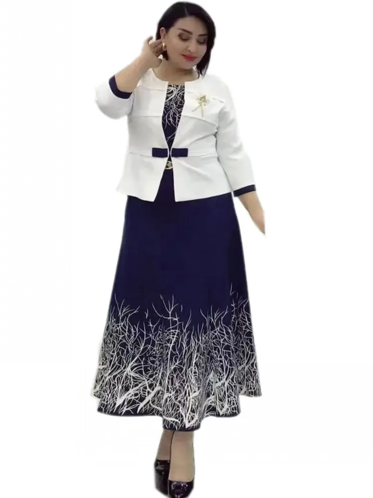 

Новинка 2022, Женская африканская одежда, пальто и длинное платье с принтом, Дашики, Анкара, свадебное платье, наряды, женские платья для вечер...