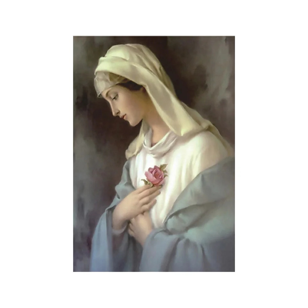 

1pcs Virgin Mary Diamond Craft Supplies Wall Cross Stitch Wall Stickers Painting