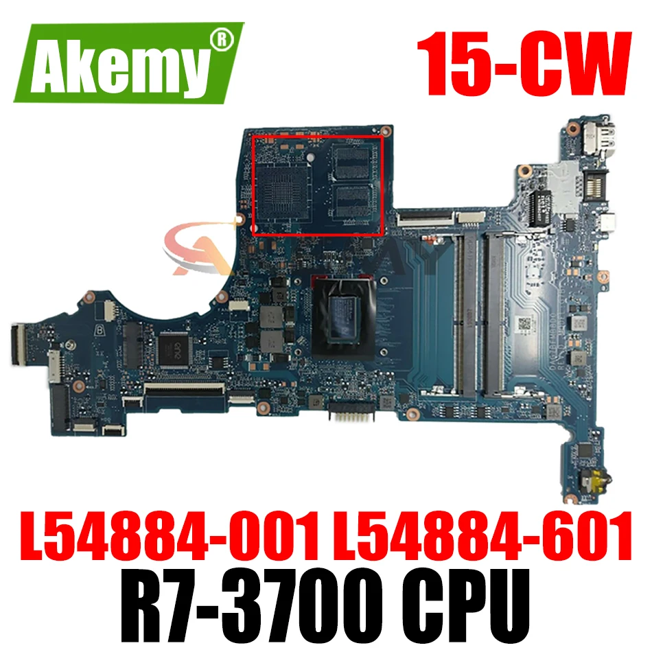 

L54884-001 для HP Pavilion 15-CW 15Z-CW L54884-601 системная плата DAG7BJMB8C0 G7BJ DAG7BFMB8D0 G7BF процессор R7-3700