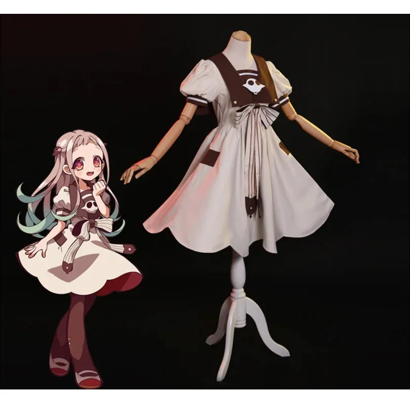 Яширо Нене Косплей Костюм Аниме Унитаз Ханако Кун Дзибаку Шонен Платье Парик на