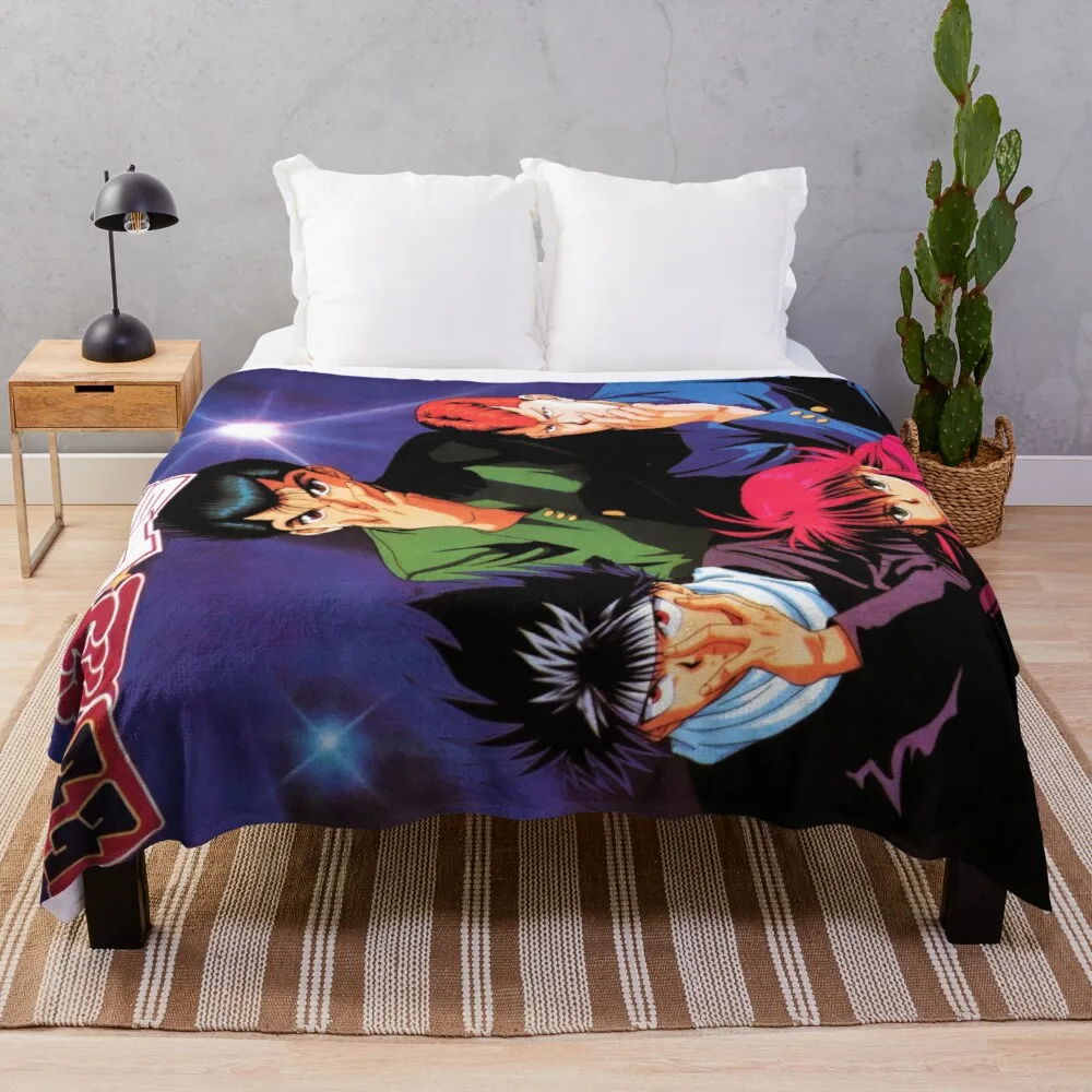 

Yu Hakusho плед одеяло вязаное клетчатое бархатное одеяло для волос