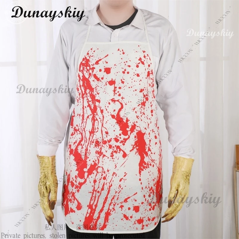 Фартук с кровью для косплея на Хэллоуин фартук женщин и мужчин страшный костюм