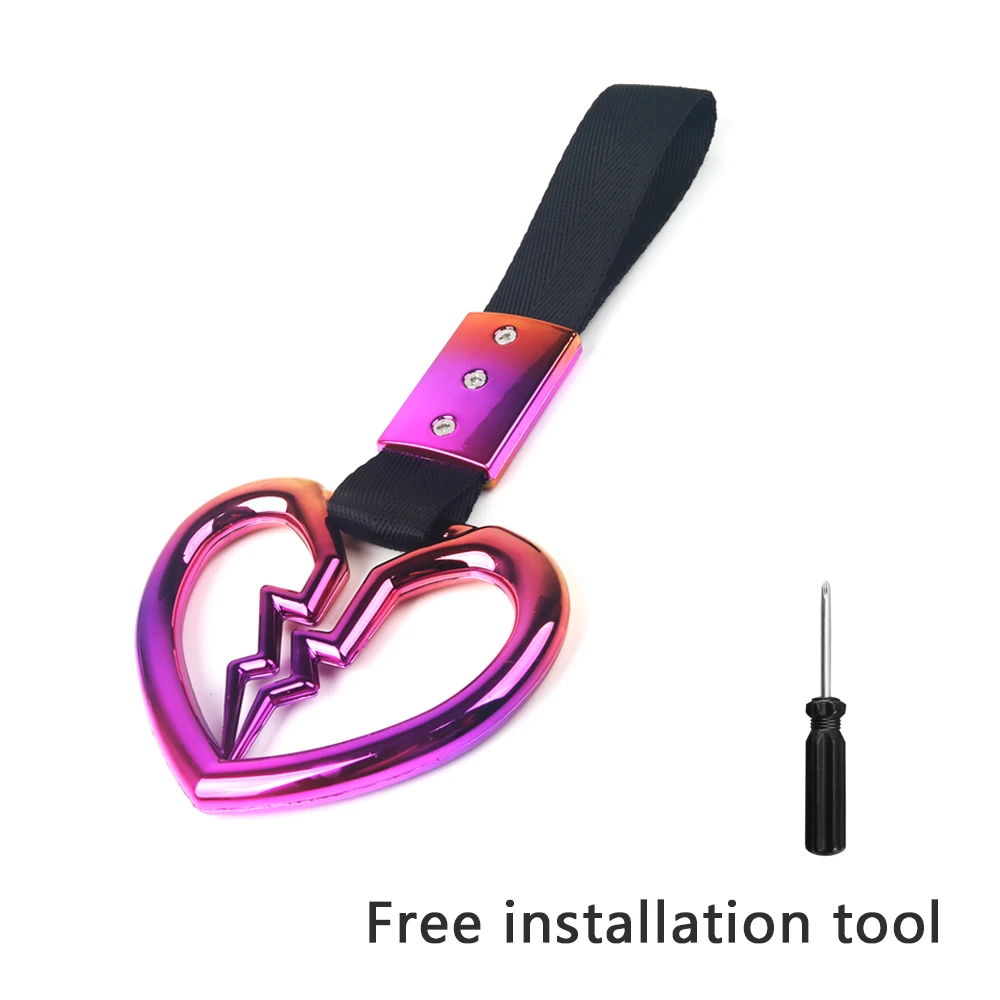 Цветное кольцо Tsurikawa в форме сердца JDM ручка для поезда автобуса ручной ремень для стайлинга дрифта аксессуары для дрифта автомобиля автомобильный ремень энциклопедия транспорта автомобили корабли самолеты поезда