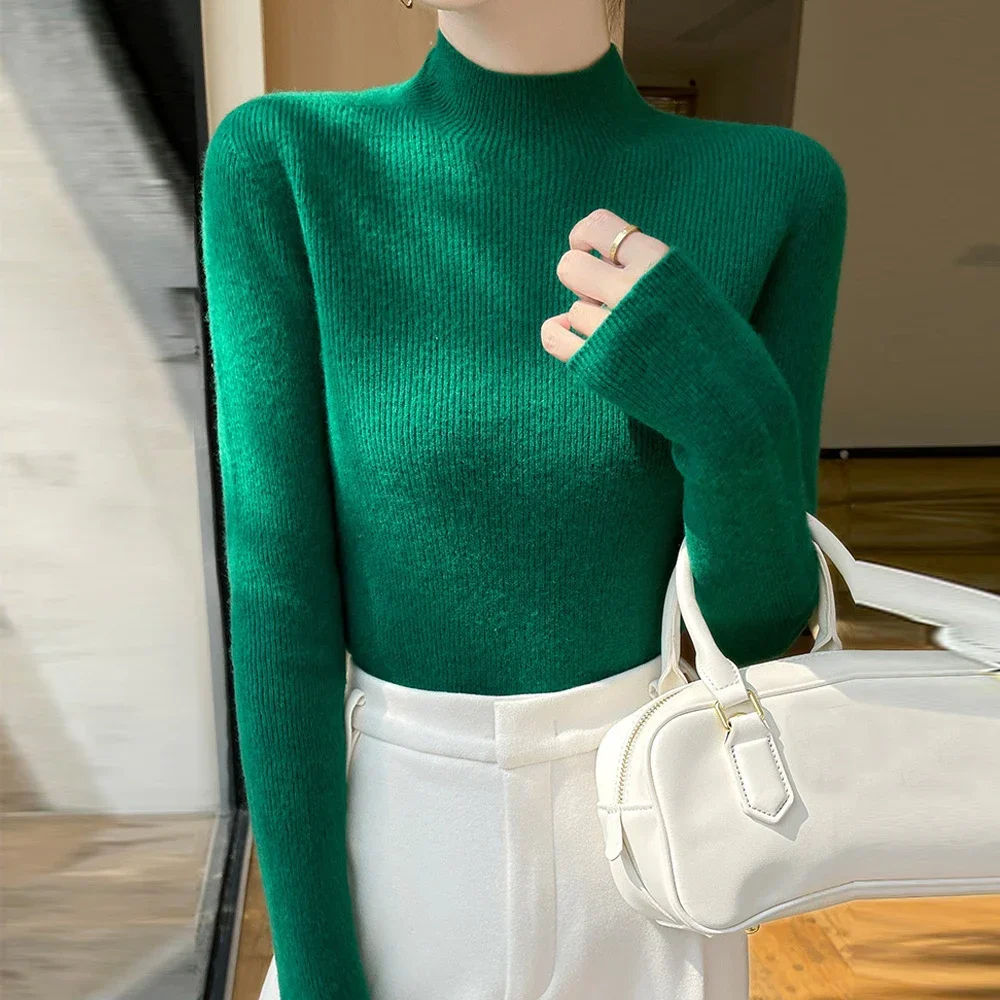 Женский вязаный свитер А RAN A YUE из спандекса