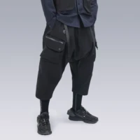 silenstorm 22ss cyberpunk futuristic transformable pockets samurai pants adjustable waist techwear ninjawear darkwear trousers