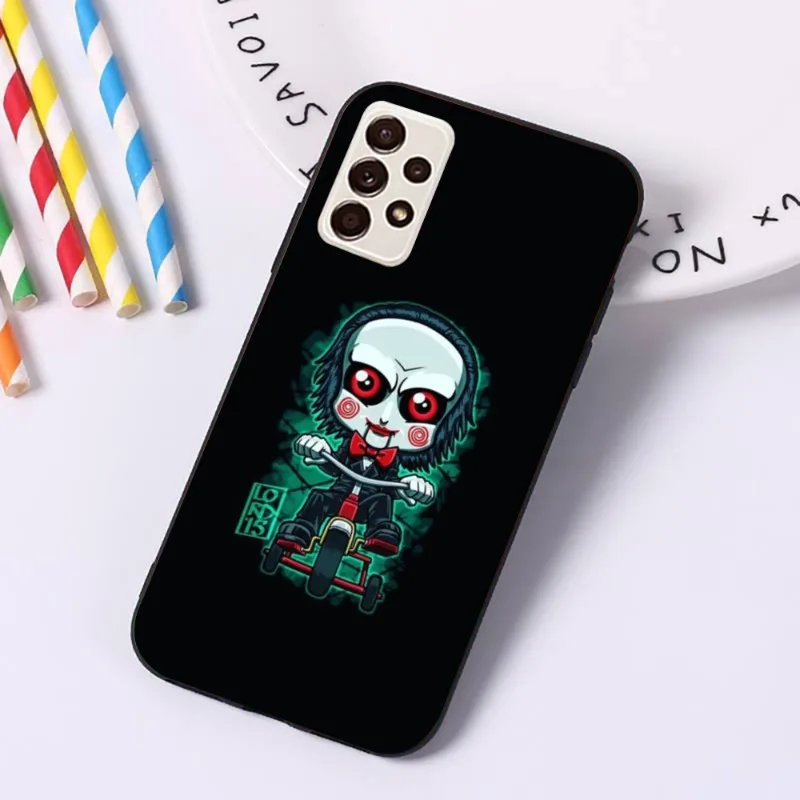 Чехол для телефона Jigsaw Movie Samsung мягкая обложка черный корпус A91 A81 A73 A72 A71 A30S A20 A12 A13