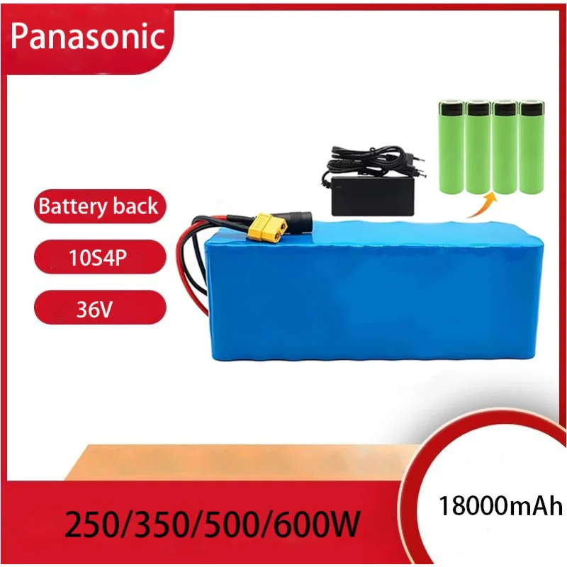 

Аккумулятор Panasonic XT60 36 В 10S4P 18 А/ч, 1000 Вт, зарядное устройство высокой мощности + 42 в
