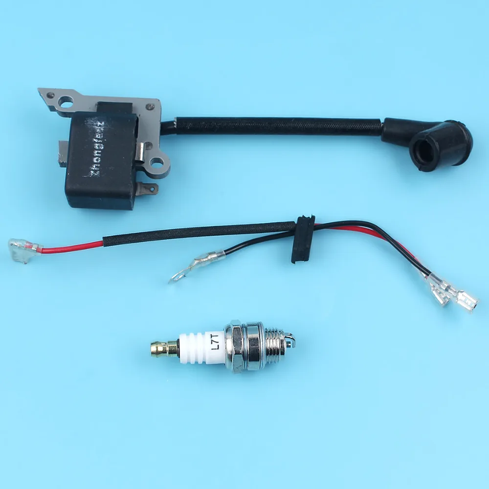 

Ignition Coil Module W/ Spark Plug For Husqvarna 136 137 141 36 41 235 240 26 23 Chainsaw Replacement Spare Parts
