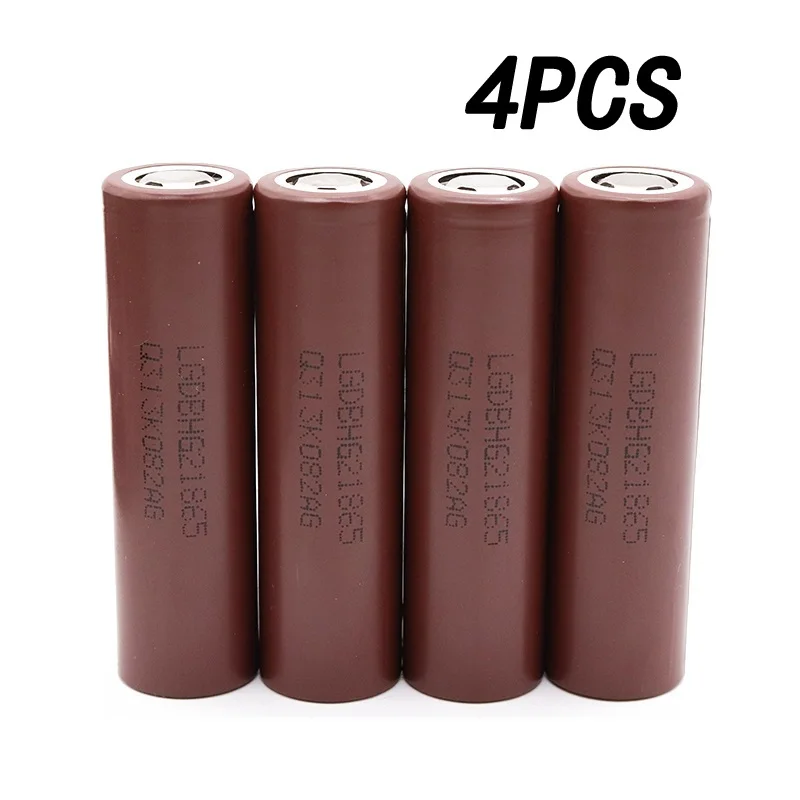 

4PCS 3.7V 3000mAh 18650 Battery 20A Discharge 18650 Battery for LG HG2 3000MAH 3.7V 18650 Power battery Replacement