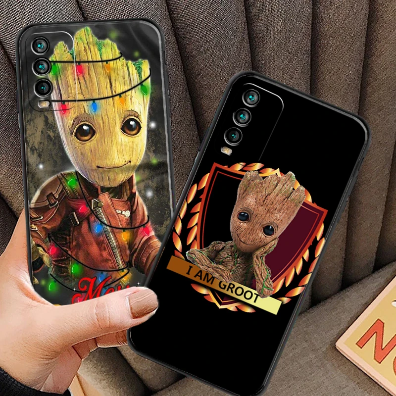 

Marvel Groot Cartoon Phone Cases For Xiaomi Redmi 7 7A 9 9A 9T 8A 8 2021 7 8 Pro Note 8 9 Note 9T Carcasa Soft TPU Coque