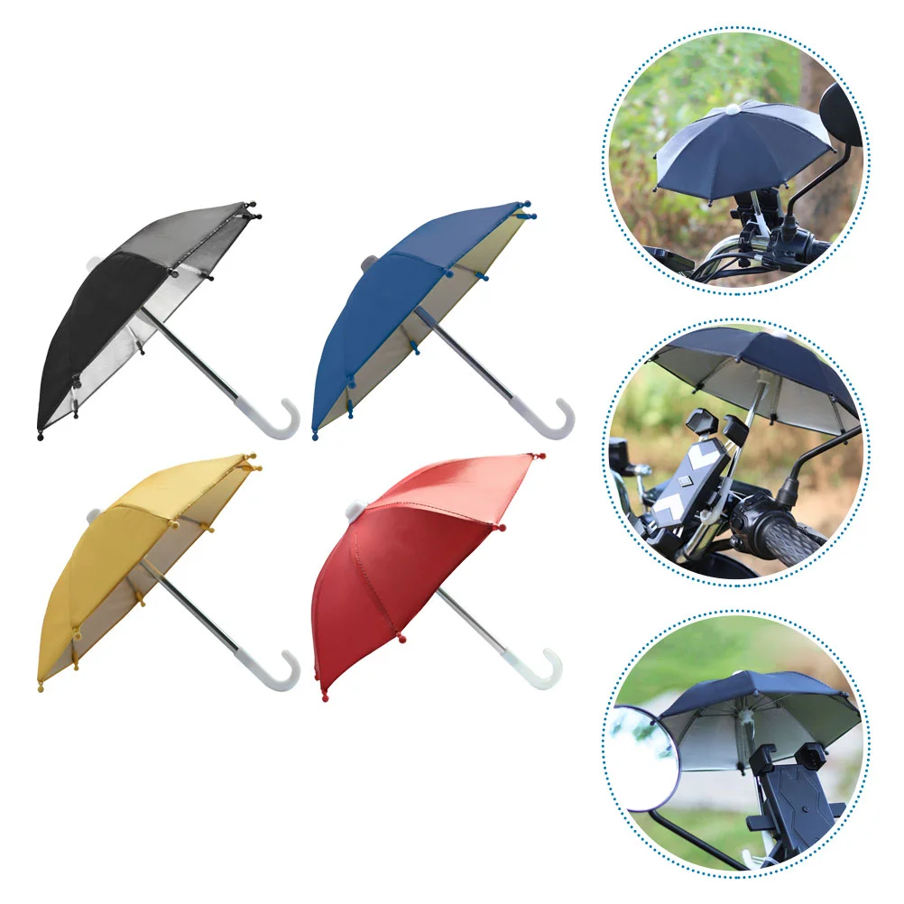 

Umbrella Umbrellas Sunmini Shade Motorcycle Mobilecell Holder Cycling Shield Outdoor Cover Sunshadedecorative Supplies Craft