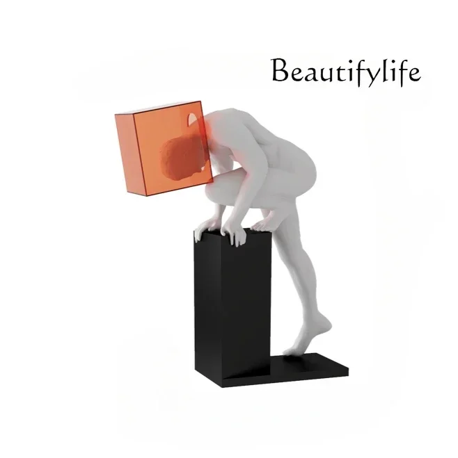 Современная скульптура абстрактное искусство маска фигура орнамент светлый