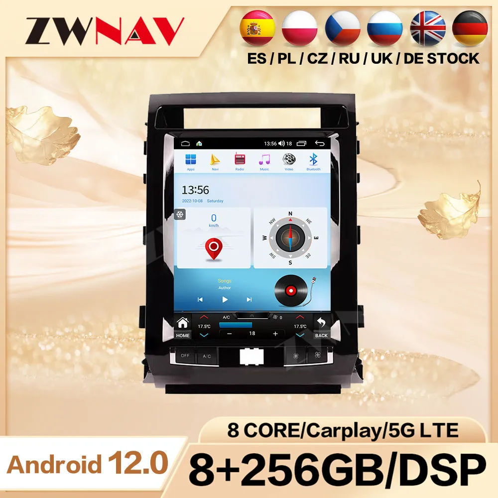 

Qualcomm tesla Car GPS radio Android multimedia player for Toyota Rand Kuluze 2008 2009 2010 2011 2012 2013 2014 2015 carpaly