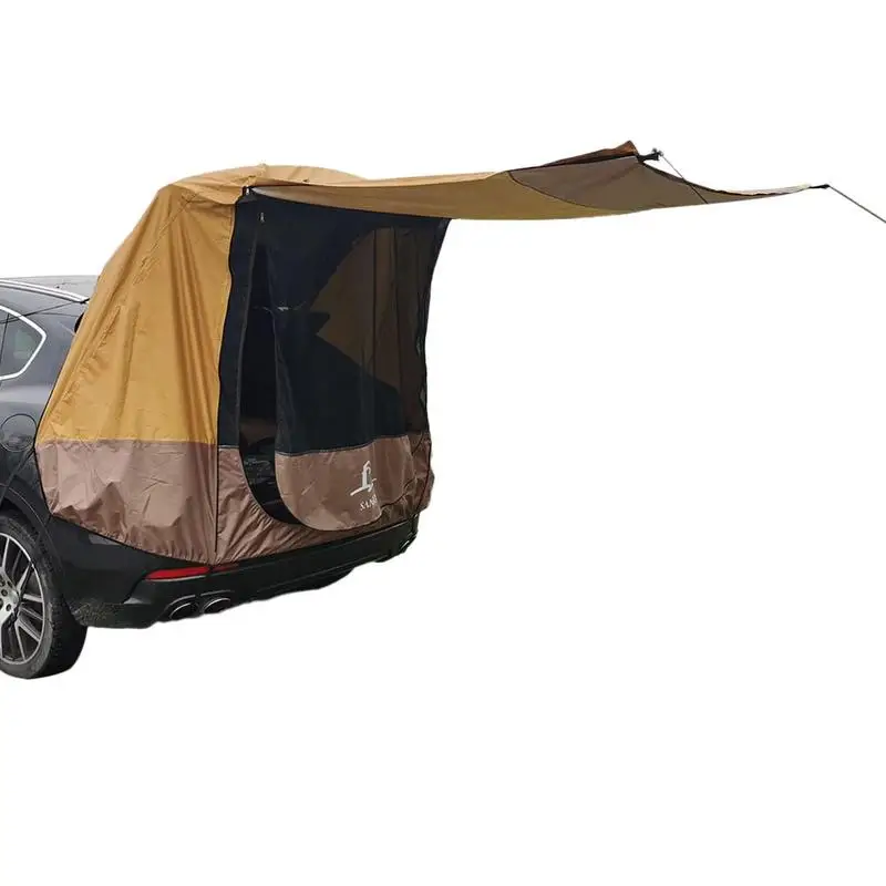

Car Trunk Tent Outdoor Driving Tour Barbecue Camping Small And Medium-sized SUV Car Tail Thickened Waterproof Sunshade Tent