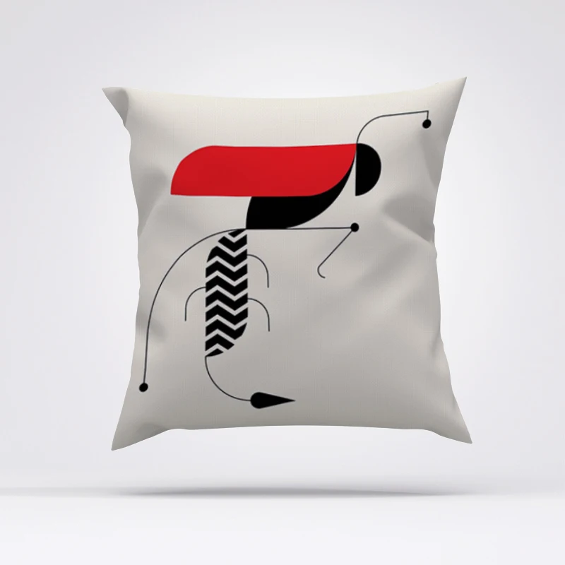 

Decorative Pillows for Bed Minimalist Animal Throw Pillow Covers Cushion Cover 45*45 Pillowcase Short Plush Cushions Sofa Cases