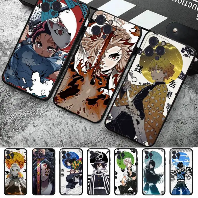 

Kimetsu no yaiba Phone Case For iPhone 8 7 6 6S Plus X SE 2020 XR XS 14 11 12 13 Mini Pro Max Mobile Case