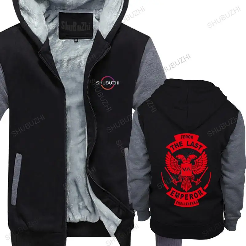 

New Fedor Emelianenko thick hoodie For Men Dropshipping winter warm coat Cotton Plus Size Custom Team winter print hoodies
