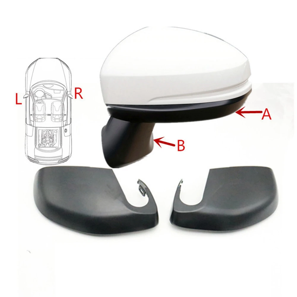 Зеркальная Нижняя крышка для HONDA JAZZ FIT 2015 2016 2017 GK5 боковое зеркало базовый цвет