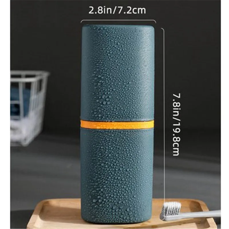 Переносной органайзер для хранения зубной пасты и зубной щетки аксессуаров в ванной комнате во время путешествий.