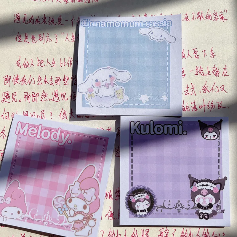 

50 Sheets Memo Pads Kawaii Anime Sticker Note Paper Memo Pad Journal Decoration Base Material Paper Planner School Stationery