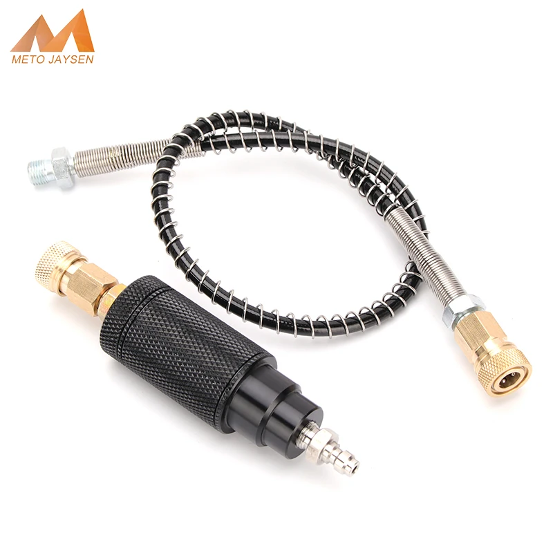 PCP Paintball High Pressure Pump Air Compressor Filter M10 Water-Oil Separator Air Filtering 40Mpa 8MM Quick Connector 50CM Hose