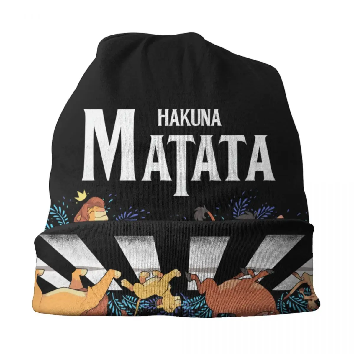 Шапки с рисунком Хакуна Матата на заказ шапки героями мультфильмов зимняя теплая