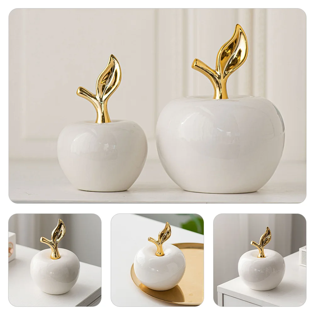 Керамическое украшение в виде яблока рождественское маленькое ремесло