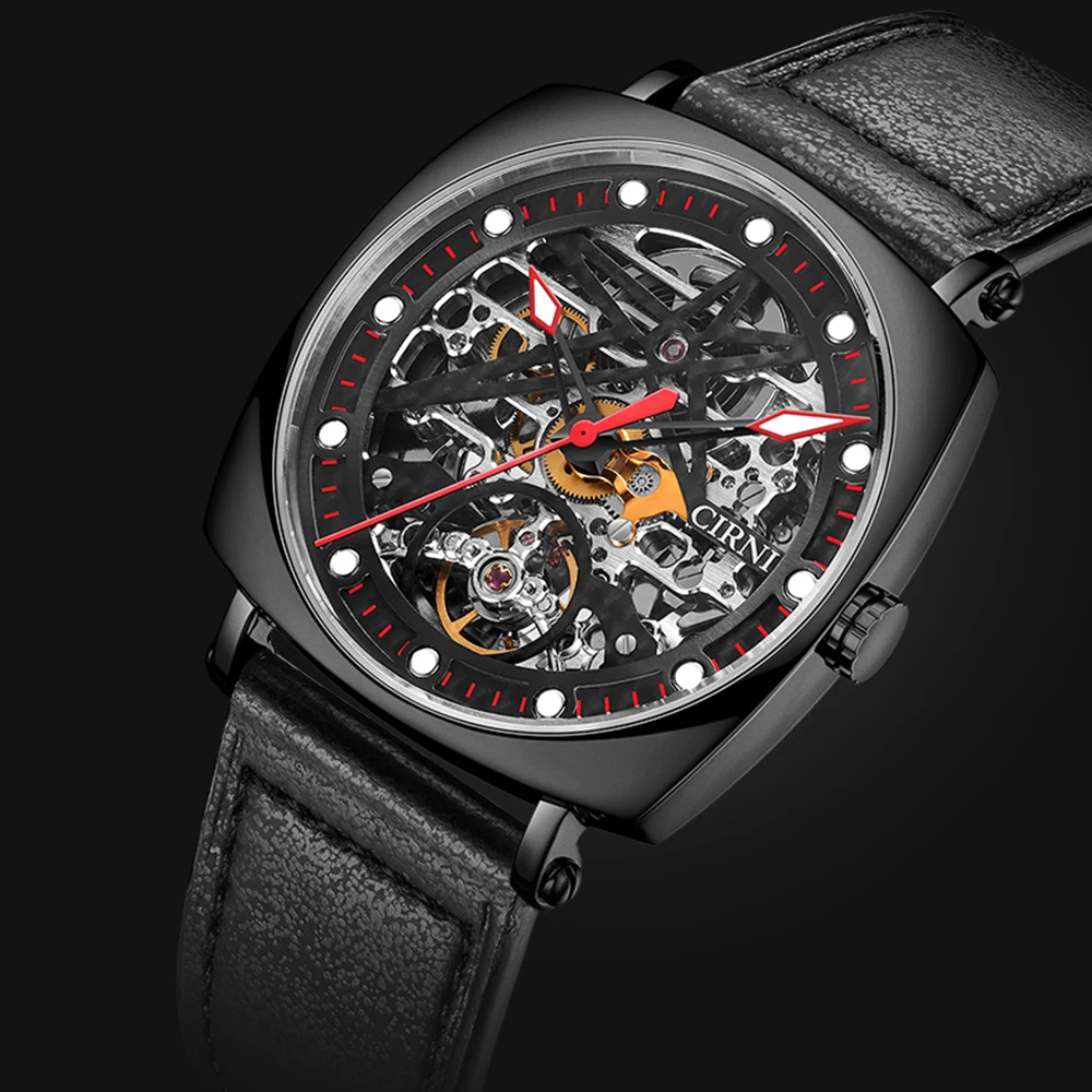 

Skeleton Watches Men Fashion Automatic Self-Wind Mechanical Wristwatches Luxury 40mm Sapphire Crystal Luminous Sports Watch 2022