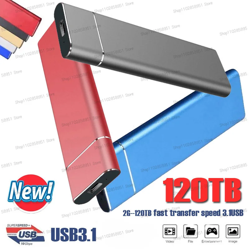 

8TB Portable SSD External Solid State Drive 500GB 1TB 2TB High Speed External Hard Drive M.2 USB 3.1 Interface Mass Storage disk