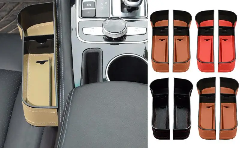 

Car Storage Box Organizer Universal Auto Seat Gap Filler Cup Holder Gap Slit Filler Holder For Wallet Phone Car Slit Pocket