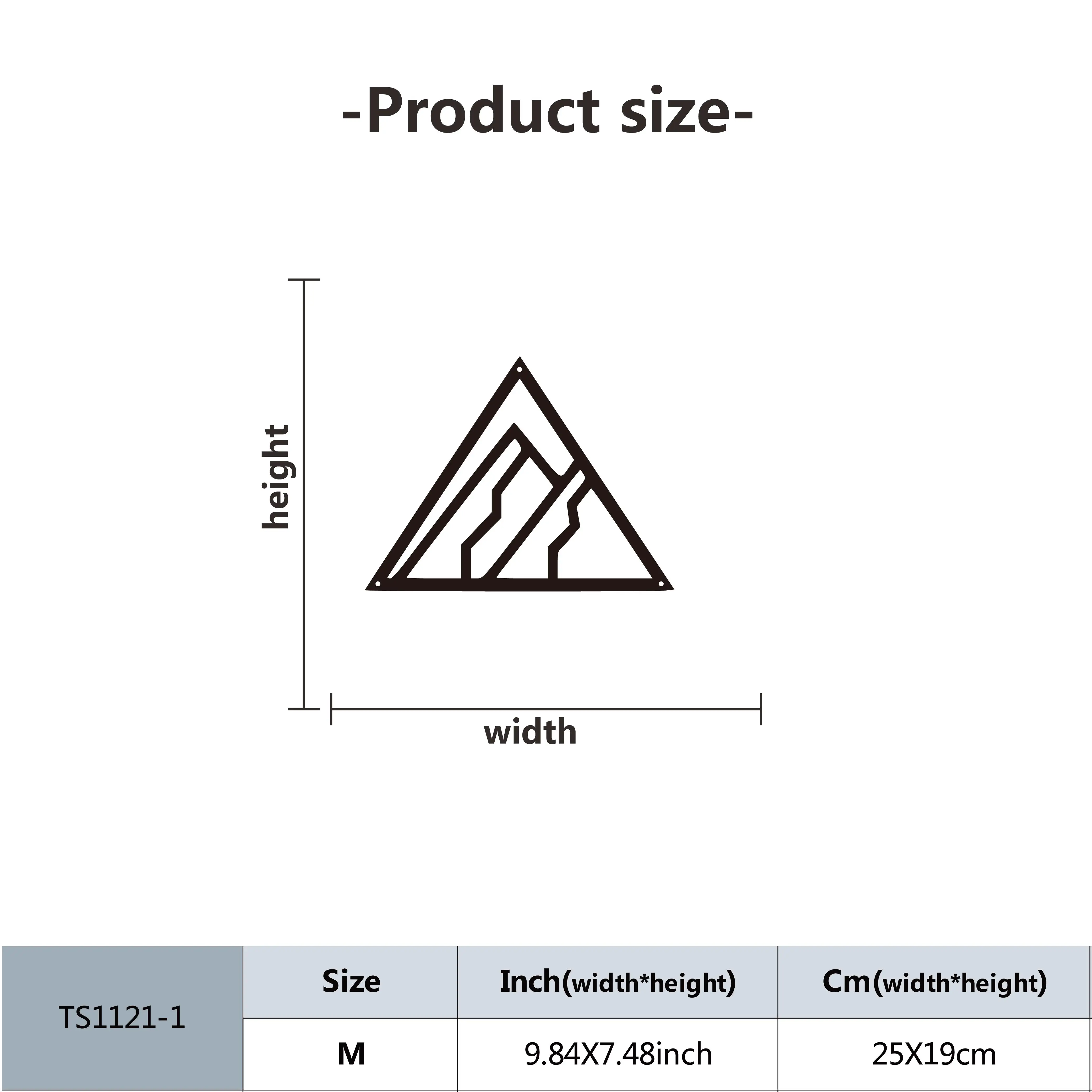 1 шт. металлическое настенное украшение с пятью элементами простое