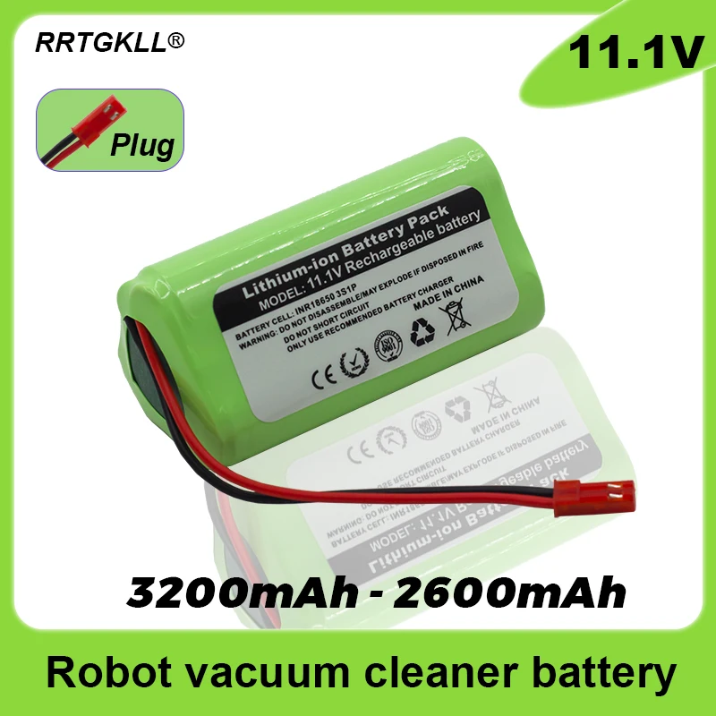

11.1v 3200mah / 2600mah replacement battery for robot vacuum cleaner battery ecovacs deebot deepoo cen330 cen332 battery