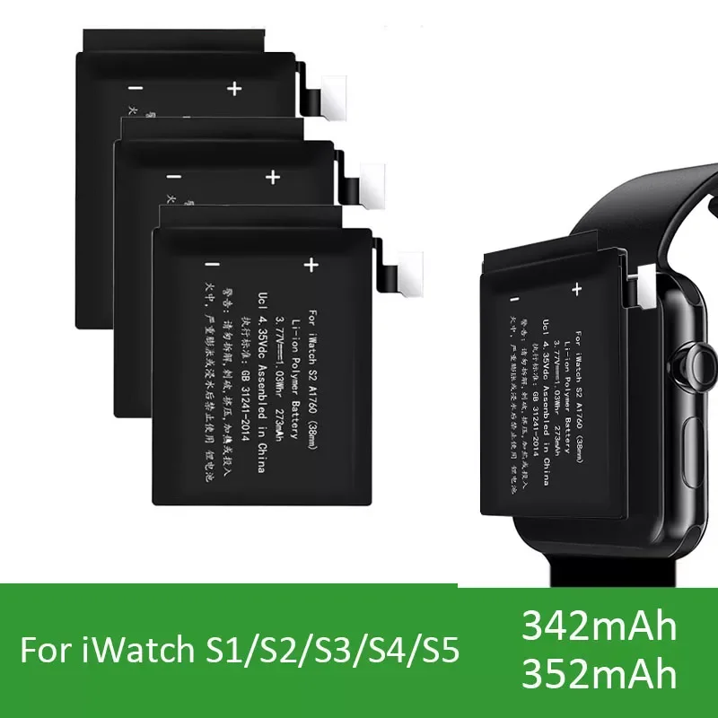 

NEW2023 38mm 42mm Replacement Battery For iWatch Series 1 2 3 4 5 A1579 A1760 Real Capacity Bateria for Apple Watch S1/2/3/4/5 b
