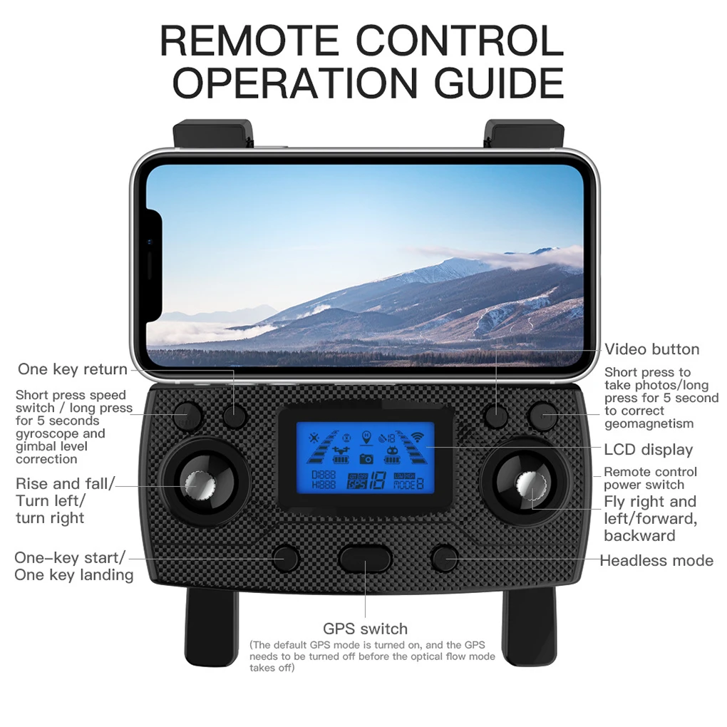 

Camera Drone Remote Control Aerial Photography Quadcopter Controller
